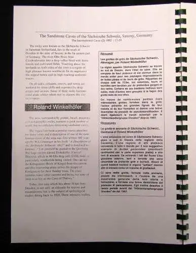 Winkelhöfer Durch Höhlen der Sächsischen Schweiz Katasterdokumentation 1998