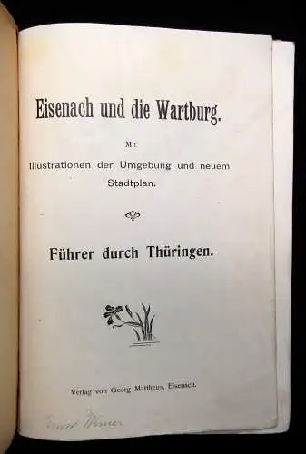 Bechstein Eisenach und die Wartburg um 1900 Landeskunde Reiseführer Guide