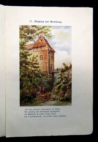 Bechstein Eisenach und die Wartburg um 1900 Landeskunde Reiseführer Guide