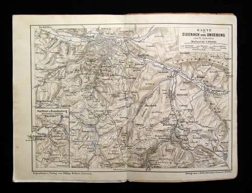 Bechstein Eisenach und die Wartburg um 1900 Landeskunde Reiseführer Guide