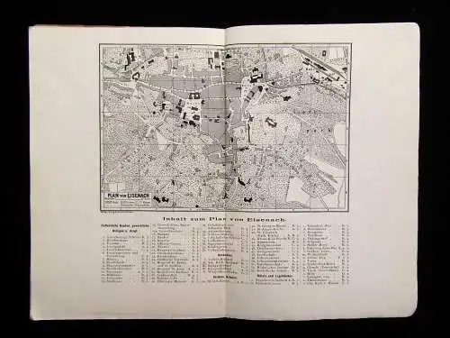 Bechstein Eisenach und die Wartburg um 1900 Landeskunde Reiseführer Guide