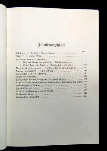 Kober Thüringer Wanderbücher Im Zauberbann des Rennsteigs 1939 Guide Landeskunde