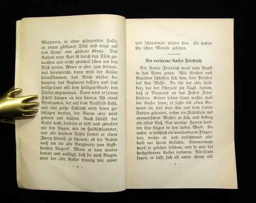 Bechstein Die Sagen Kyffhäusers um 1920 Belletristik Literatur Märchen Lyrik