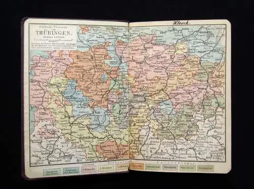 Meyer´s Reisebücher Thüringen Grosse Ausgabe 1913 21 Karten 19 Pläne 2 Panoramen