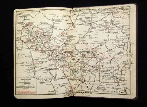 Meyer´s Reisebücher Thüringen Grosse Ausgabe 1913 21 Karten 19 Pläne 2 Panoramen