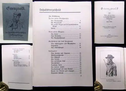 Rinke Grenzvolk 33 Bilder aus dem Leben im Sächs.-Böhmischen Felsengebirge 1933