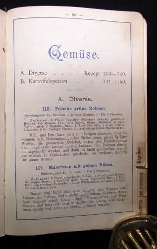 Liebig`s Fleisch-Extract in der bürgerlichen Küche um 1900 mit 200 Rezepten