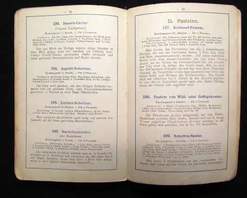 Liebig`s Fleisch-Extract in der bürgerlichen Küche um 1900 mit 200 Rezepten