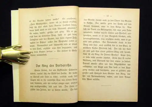 Bechstein Ludwig Die Sagen des Kyffhäusers um 1920 Belletristik Märchen Lyrik