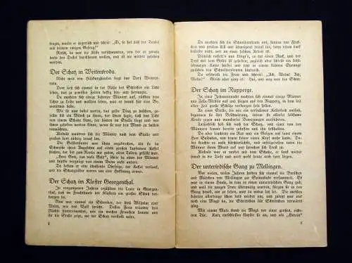 Wünscher Thüringer Schatzgräbergeschichten um 1900 Landeskunde Guide selten