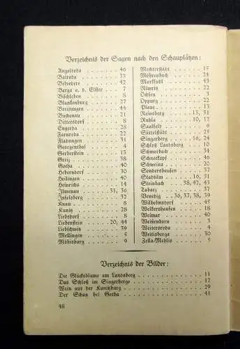 Wünscher Thüringer Schatzgräbergeschichten um 1900 Landeskunde Guide selten