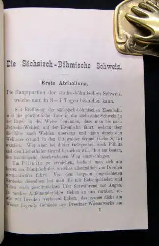 Täubert Ein treuer Führer durch Dresden und die Sächsisch-Böhmische Schweiz 1890