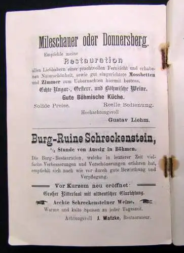 Täubert Ein treuer Führer durch Dresden und die Sächsisch-Böhmische Schweiz 1890