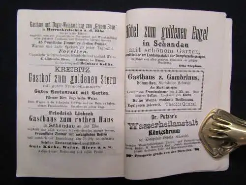 Täubert Ein treuer Führer durch Dresden und die Sächsisch-Böhmische Schweiz 1890