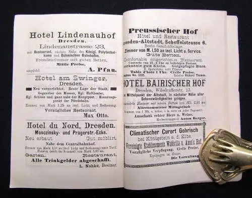 Täubert Ein treuer Führer durch Dresden und die Sächsisch-Böhmische Schweiz 1890