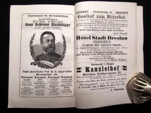 Täubert Ein treuer Führer durch Dresden und die Sächsisch-Böhmische Schweiz 1890