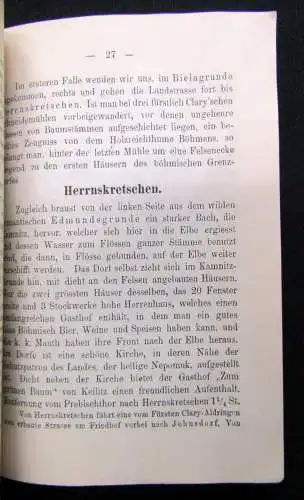 Täubert Ein treuer Führer durch Dresden und die Sächsisch-Böhmische Schweiz 1890