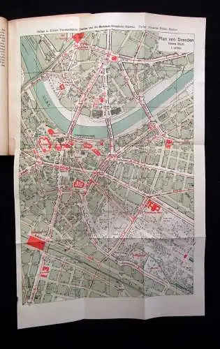Reichardt Köhlers Touristenführer Dresden u die Sächs.-Böhm. Schweiz 1921 Guide