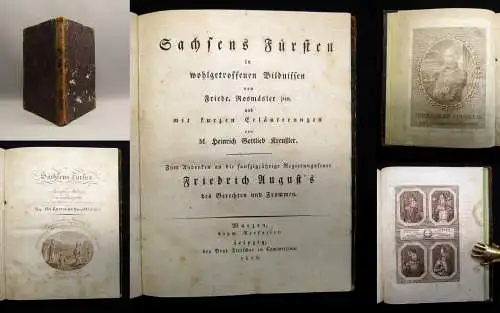 Kreußler Sachsens Fürsten in wohlgetroffenen Bildnissen von Friedrich Rosmäsler
