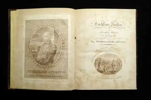 Kreußler Sachsens Fürsten in wohlgetroffenen Bildnissen von Friedrich Rosmäsler