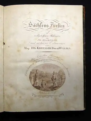 Kreußler Sachsens Fürsten in wohlgetroffenen Bildnissen von Friedrich Rosmäsler