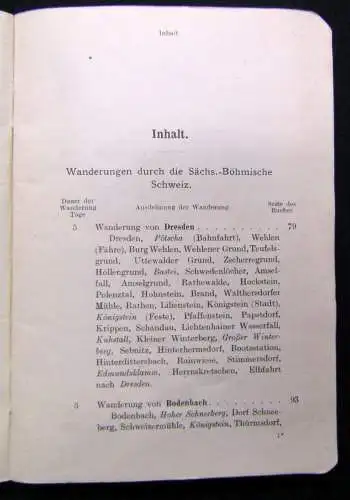 Richters Wanderbücher Heft 11 Sächs.-Böhm.Schweiz Iser und Jeschkengebirge 1914