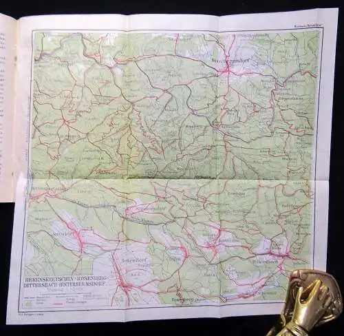 Richters Wanderbücher Heft 11 Sächs.-Böhm.Schweiz Iser und Jeschkengebirge 1914