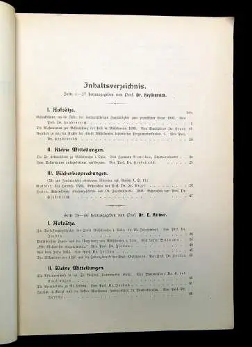Heydenreich Mühlhäuser Geschichtsblätter Jhg IV. Zeitschrift Altertumsv. 1903