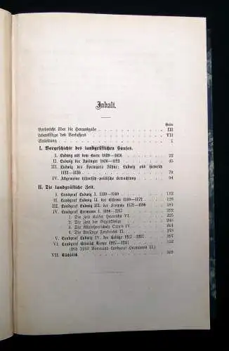 Menzel, Karl Geschichte Thüringens zur Zeit des ersten Landgrafenhauses 1871