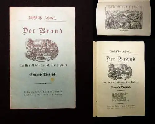 Dietrich, Eduard Sächsische Schweiz Der Brand seine Naturschönheiten u.Legenden