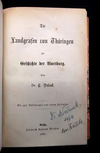 Polack Die Landgrafen von Thüringen zur Geschichte der Wartburg 2 Abb. 1 Faksim.