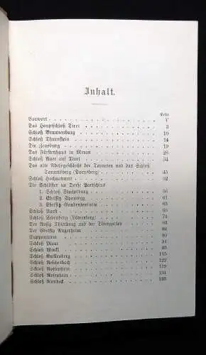 Stampfer Schlösser und Burgen in Meran und Umgebung Zeichnungen von W. Humer