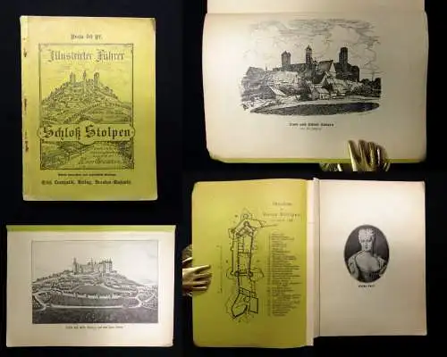 Grumbkow Illustrierter Führer durch Stadt und Schloss Stolpen 1910 Burgen