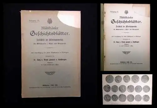 Brunn Mühlhäuser Geschichtsblätter Jhg VI. Zeitschrift Altertumsverein 1905