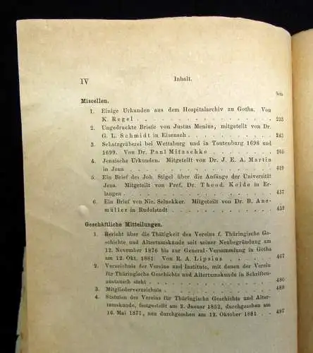 Zeitschrift des Vereins für Thüringische Geschichte und Altertumskunde 1883 2.Bd