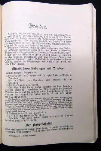 Wegweiser durch Dresden und Umgebung nebst Wanderungen Sächs.-Böhm. Schweiz 1913