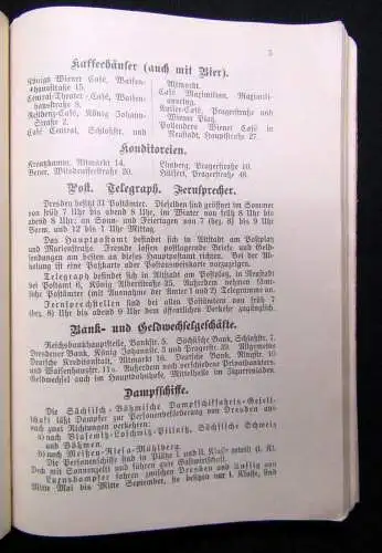 Wegweiser durch Dresden und Umgebung nebst Wanderungen Sächs.-Böhm. Schweiz 1913