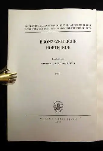 Brunn Bronzezeitliche Hortfunde  Bd.7 Teil 1 Hortfunde der früheren Bronzezeit
