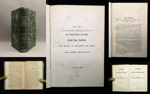 Beck August Dr. Geschichte der Regenten des gothaischen Landes Band 1. 1868