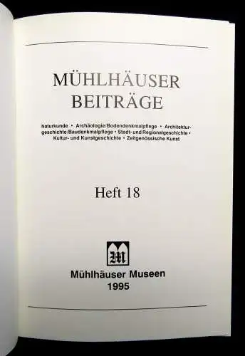 Mühlhäuser Beiträge Hefte 14-18 und 23 gesamt 6 Hefte 1991-2000 Landeskunde
