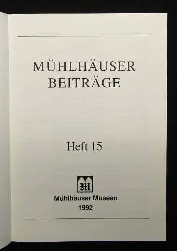 Mühlhäuser Beiträge Hefte 14-18 und 23 gesamt 6 Hefte 1991-2000 Landeskunde