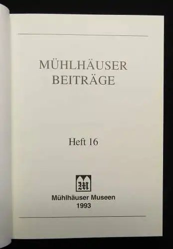 Mühlhäuser Beiträge Hefte 14-18 und 23 gesamt 6 Hefte 1991-2000 Landeskunde