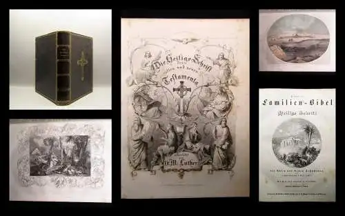 Luther Die heilige Schrift um 1850 Theologie Christentum Bibel Testament