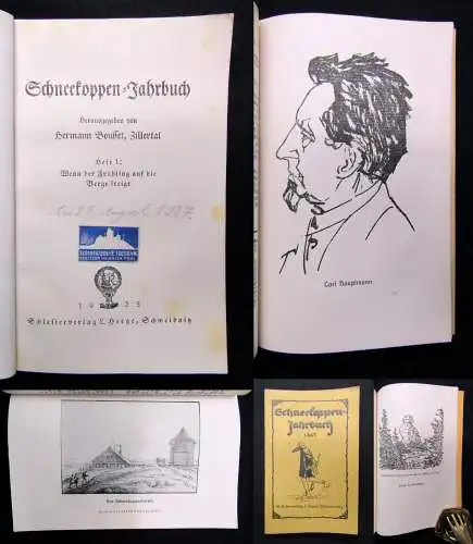 Hermann Bousset Schneekoppen-Jahrbuch Heft 1, 1925 Riesengebirge Rübezahl
