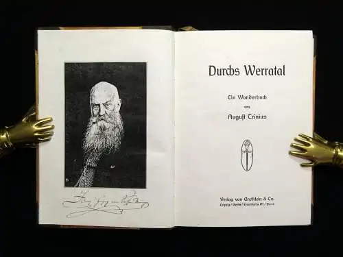Trinius, August Durchs Werratal Nachdruck des Spamer Verlags o.J. um 1900 Lyrik
