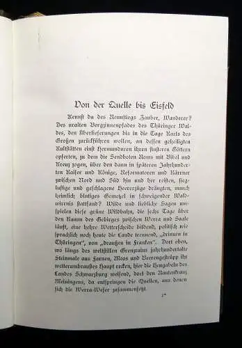 Trinius, August Durchs Werratal Nachdruck des Spamer Verlags o.J. um 1900 Lyrik