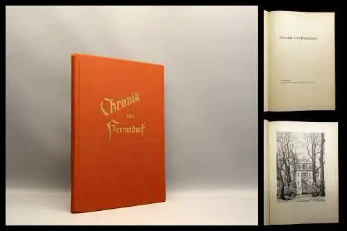 Gemeinde Hermsdorf Chronik von Hermsdorf um 1960 Ortskunde Geschichte