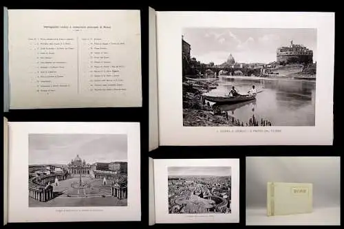 Ventiquattro vedute e monumenti principale di Roma 24 Ansichten von Rom um 1900