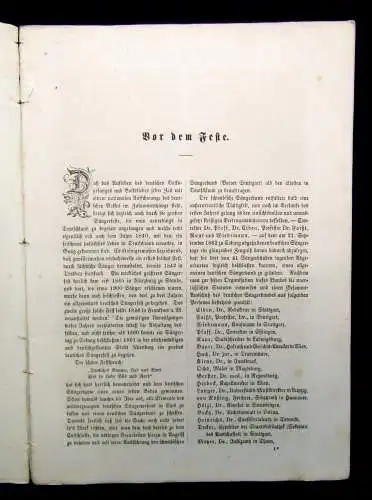 Langer 2 Hefte zum Sächsischen Sängerbundes-Fest Dresden 1925 und 1865