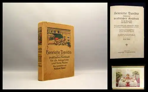 Davidis; Faber Praktisches Kochbuch bürgerliche und feine Küche um 1920 Hobby